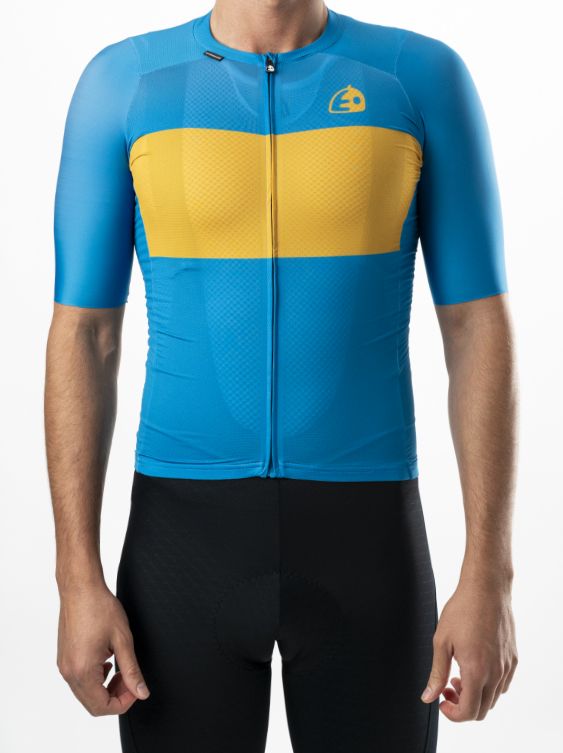 FIETSSHIRT BIKO - BLAUW
